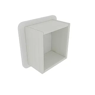 Полка навесная с панелью МДФ P100