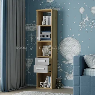 Cтеллаж сквозной книжный на 5 ниш E805