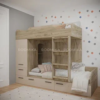 Кровать двухъярусная L906, 90x190 L/R