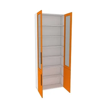 Шкаф книжный со стеклом L240