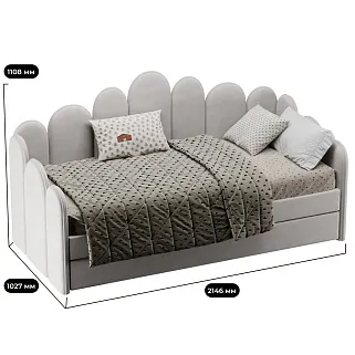 Мягкая кровать-диван SHELL, 90x190