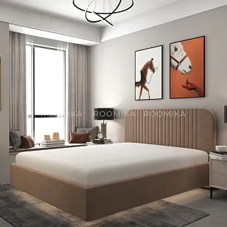 Кровать двуспальная мягкая FLY с подъемным механизмом, 160x200