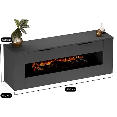 Тумба ТВ напольная с электрокамином LG551.450L/R