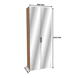 Шкаф двустворчатый с зеркалом L-210.44-4Z