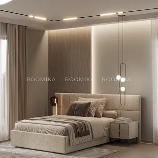 Кровать двуспальная мягкая VERSAL с подъемным механизмом, 140x200