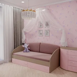 Кровать односпальная с ящиками P902N, 90x190