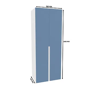 Шкаф двухдверный глубокий, фасады в эмали LE210.60-4