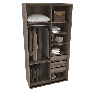 Шкаф-купе ХG146.60-1, профиль INTEGRO, фасад зеркало бронза