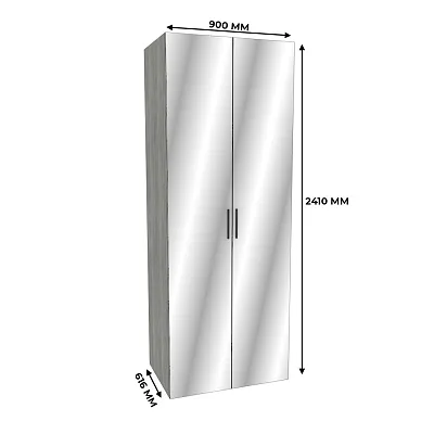 Шкаф двустворчатый с зеркалом LG-210.60-2Z