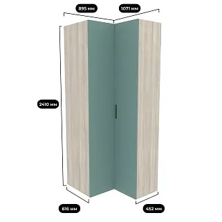 Шкаф угловой L207 L/R