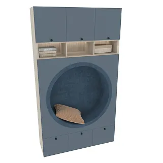 Секция с нишей и мягкими элементами L430.45