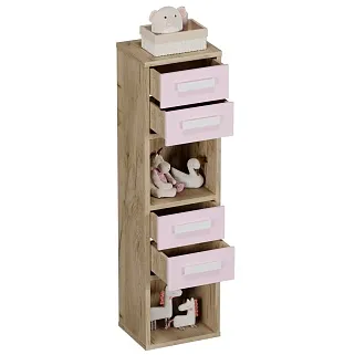 Cтеллаж сквозной книжный на 4 ниши с фасадом E804