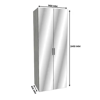 Шкаф двустворчатый с зеркалом LG-210.60-4Z