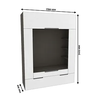 Секция для ТV, фасады в эмали LE-406.60