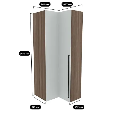 Шкаф угловой L208 L/R