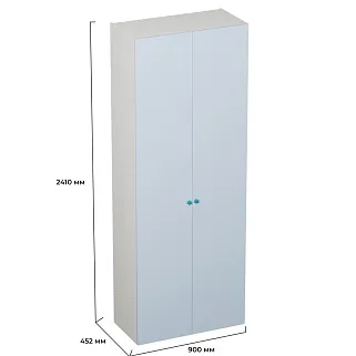 Шкаф двухдверный узкий L210.44-4