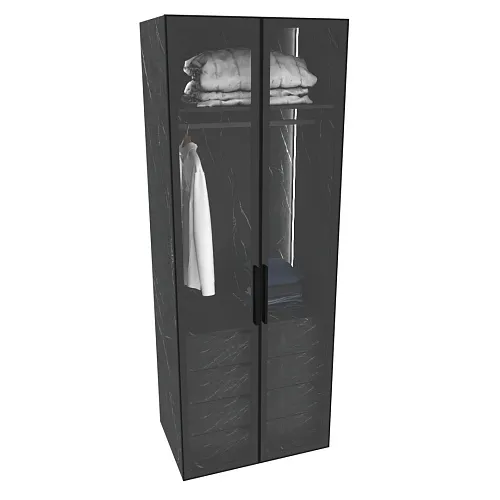 Шкаф для спальни с четырьмя ящиками и штангой с подсветкой R210.60-3