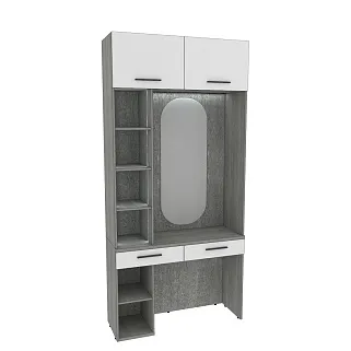 Столик туалетный с антресолью и стеллажом с подсветкой LG415