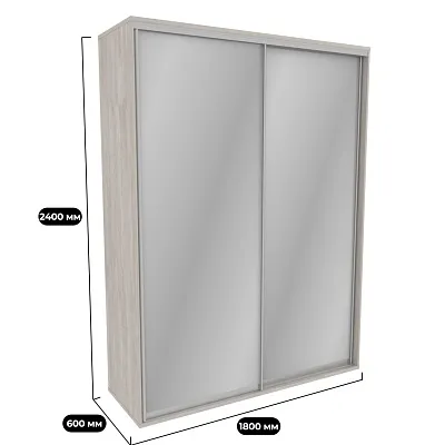 Шкаф-купе U180 тип 1 с зеркалом