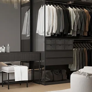 Гардеробная с умной системой хранения №3