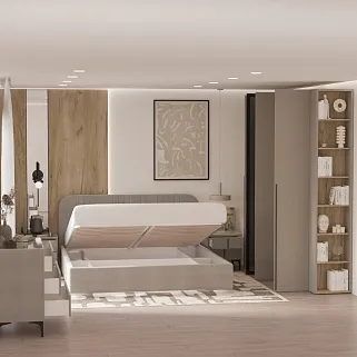 Кровать двуспальная мягкая FLY с подъемным механизмом, 180x200