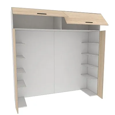 Ниша для кровати с секциями L407.60