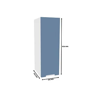 Антресоль однодверная, фасады в эмали LE337.44