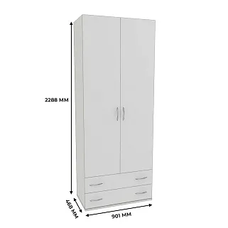 Шкаф 2 дверный с ящиками P211.45