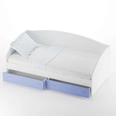 Кровать односпальная с ящиками P902N, 90x190