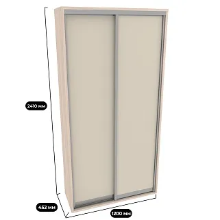 Шкаф-купе ХG120.45-3, профиль INTEGRO, фасад МДФ