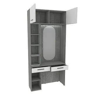 Столик туалетный с антресолью и стеллажом с подсветкой LG415