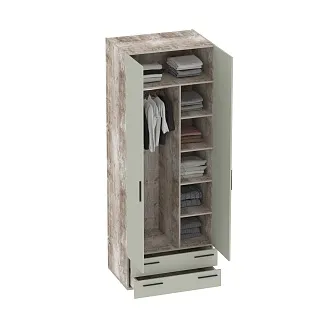 Шкаф двустворчатый с ящиками L211.60