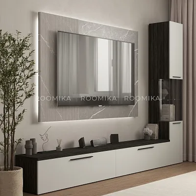 Панель стеновая МДФ (над тумбой ТВ) с подсветкой LG136.1