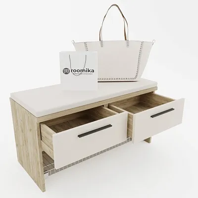 Тумба с 2 ящ. и полкой для обуви L462