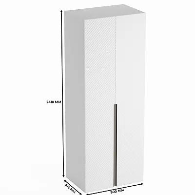 Шкаф 2 дверный, фасады в эмали LE210.60-2