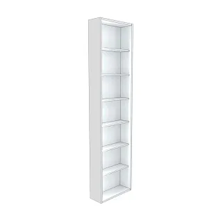 Стеллаж завершающий с подсветкой L231.60