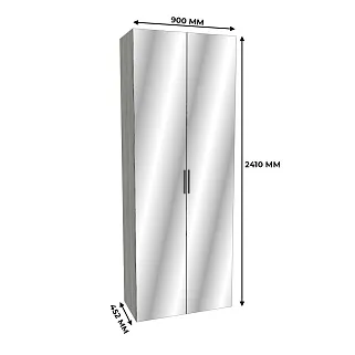 Шкаф двустворчатый с зеркалом LG-210.44-1Z