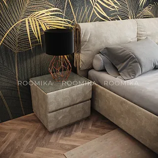 Кровать двуспальная мягкая KOLIBRI с подъемным механизмом, 180x200