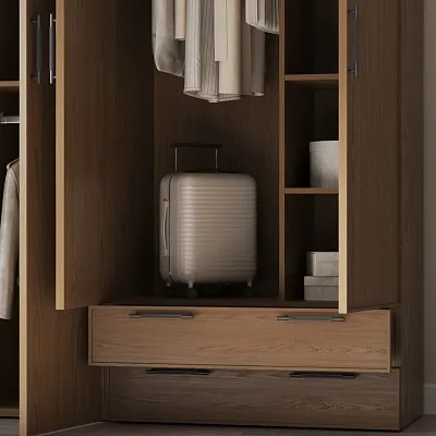 Шкафная группа, фасады наутральный шпон Lazio 98