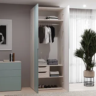 Шкаф 2 дверный, фасады в эмали LE-210.60-2