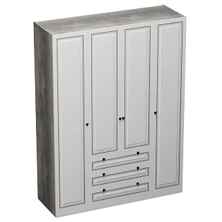 Шкаф четырехдверный для одежды A205-1.60