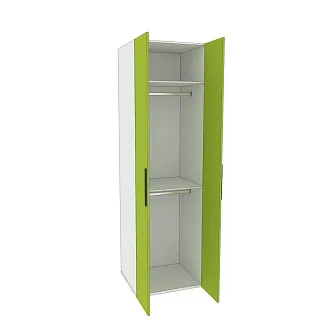 Шкаф двухдверный со штангой L243.60