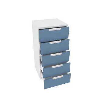 Высокий комод 5 ящиков, фасады в эмали LE705