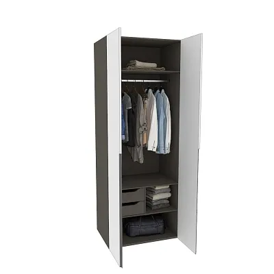 Шкаф 2 дверный, фасады в эмали LE210.60-2