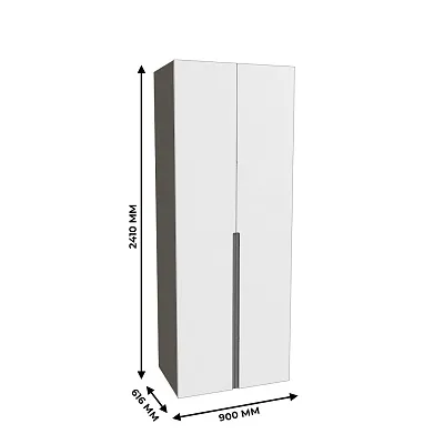 Шкаф 2 дверный, фасады в эмали LE210.60-4