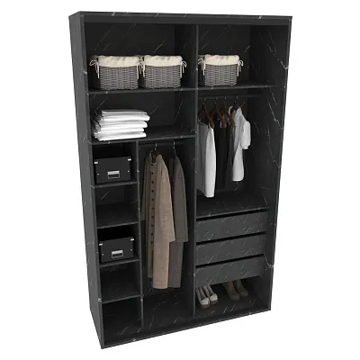 Шкаф-купе ХG166.60-2, профиль INTEGRO, фасад МДФ/Зеркало графит