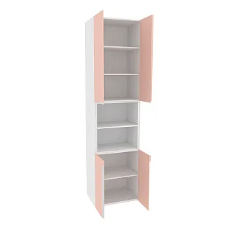 Шкаф книжный с нишей, фасады в эмали LE228.44