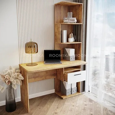 Рабочий стол со встроенным стеллажом HOF420