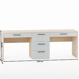 Cтол прямой на 2 рабочих места L718.2