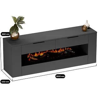 Тумба ТВ напольная с электрокамином LG551.450L/R
